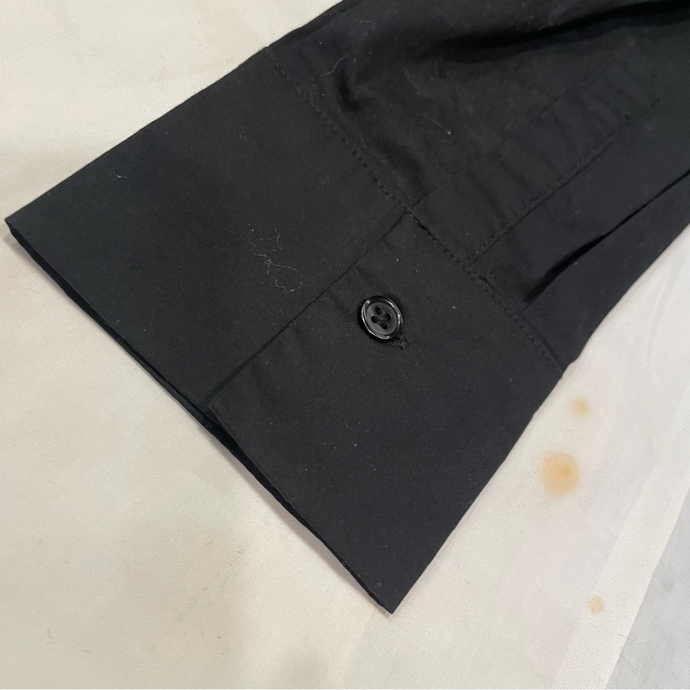 Venus Black Button Down Hidden Button Bodysuit 10 - image 7